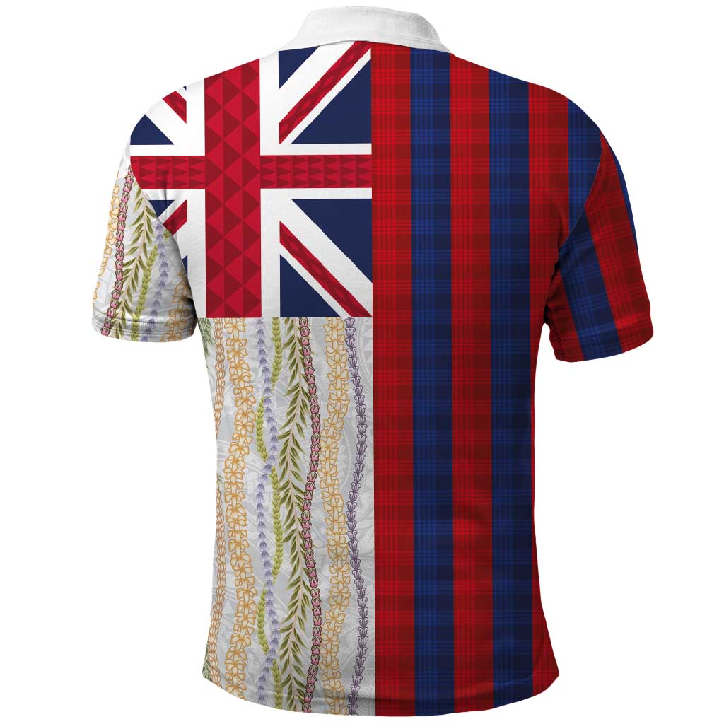 Hawaiian Tropical Plants Lei Polo Shirt National Flag Style - Polynesian Pride