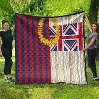 Hawaiian Tropical Plants Lei Quilt National Flag Style - Polynesian Pride