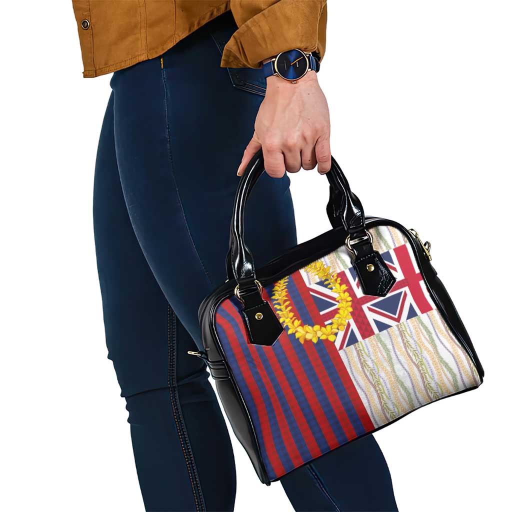 Hawaiian Tropical Plants Lei Shoulder Handbag National Flag Style - Polynesian Pride