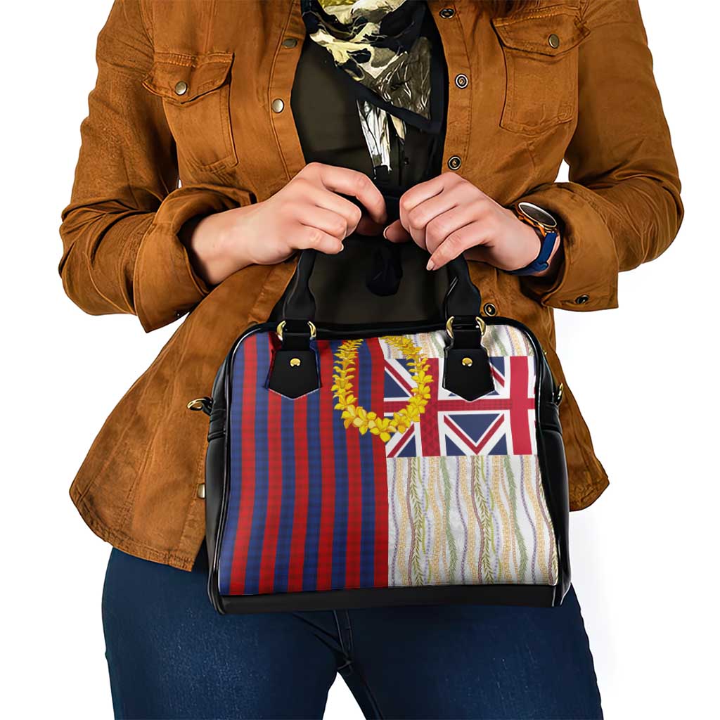 Hawaiian Tropical Plants Lei Shoulder Handbag National Flag Style - Polynesian Pride