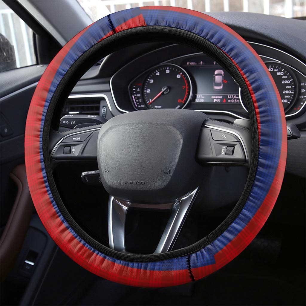 Hawaiian Tropical Plants Lei Steering Wheel Cover National Flag Style - Polynesian Pride