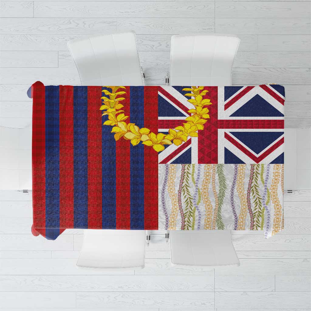 Hawaiian Tropical Plants Lei Tablecloth National Flag Style - Polynesian Pride