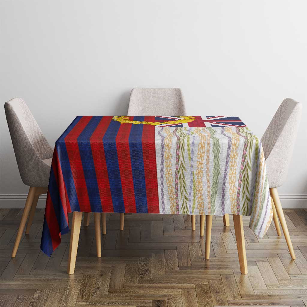 Hawaiian Tropical Plants Lei Tablecloth National Flag Style - Polynesian Pride