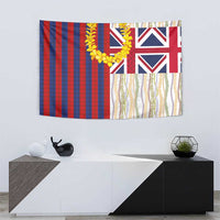 Hawaiian Tropical Plants Lei Tapestry National Flag Style - Polynesian Pride