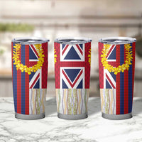 Hawaiian Tropical Plants Lei Tumbler Cup National Flag Style - Polynesian Pride