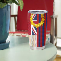 Hawaiian Tropical Plants Lei Tumbler Cup National Flag Style - Polynesian Pride