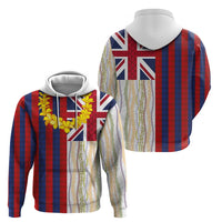 Hawaiian Tropical Plants Lei Zip Hoodie National Flag Style - Polynesian Pride