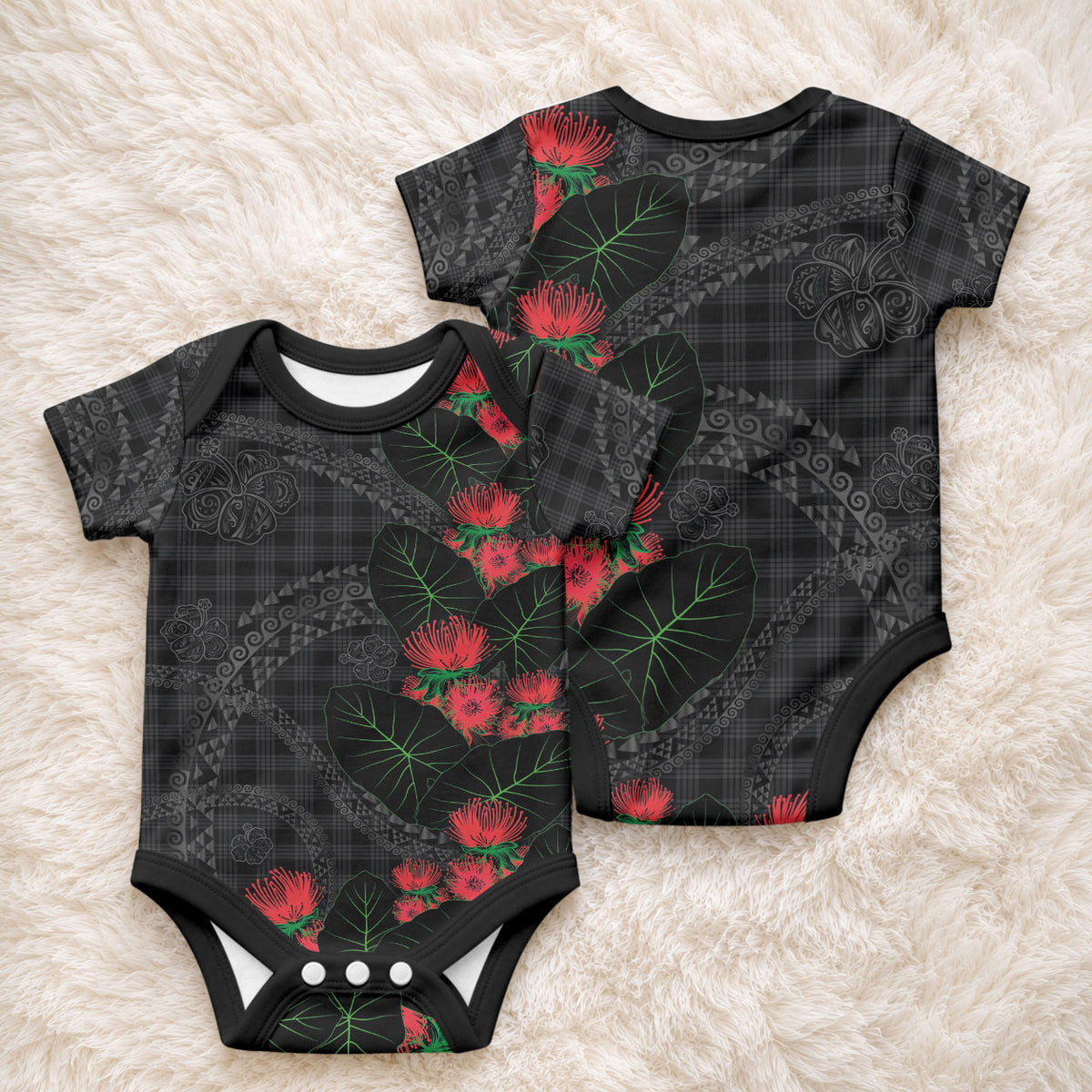 Hawaiian Kakau Art Baby Onesie