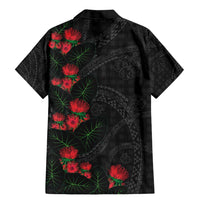 Hawaiian Kakau Art Family Matching Mermaid Dress and Hawaiian Shirt Taro Leaves with Ohia Lehua and Pakala Pattern - Polynesian Pride