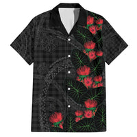 Hawaiian Kakau Art Family Matching Tank Maxi Dress and Hawaiian Shirt Taro Leaves with Ohia Lehua and Pakala Pattern - Polynesian Pride