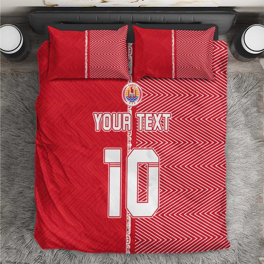 Custom Tahiti Football-Iron Warriors Bedding Set LT03 Red - Polynesian Pride