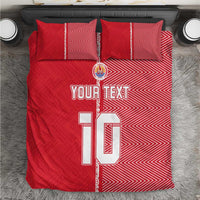 Custom Tahiti Football-Iron Warriors Bedding Set LT03 Red - Polynesian Pride