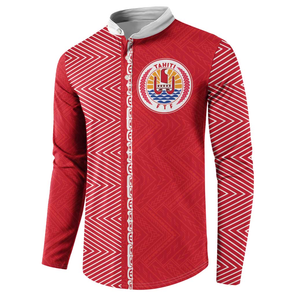 Custom Tahiti Football-Iron Warriors Button Sweatshirt LT03 - Polynesian Pride