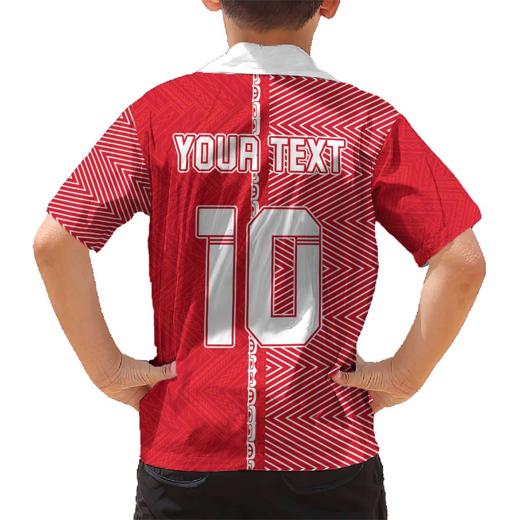 Custom Tahiti Football-Iron Warriors Family Matching Short Sleeve Bodycon Dress and Hawaiian Shirt LT03 - Polynesian Pride