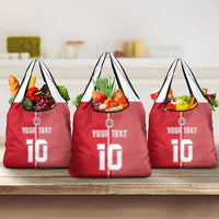 Custom Tahiti Football-Iron Warriors Grocery Bag LT03 3-pack One Size Red - Polynesian Pride