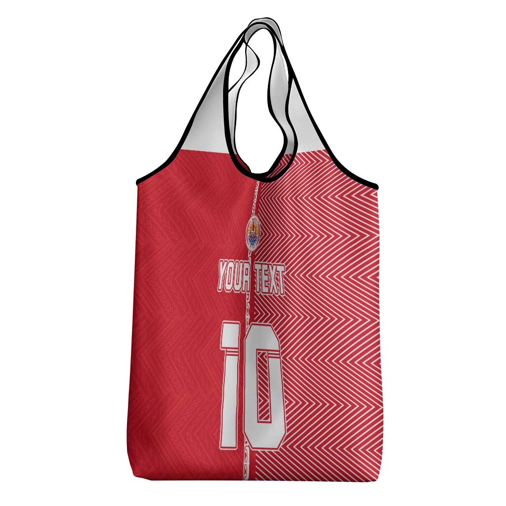 Custom Tahiti Football-Iron Warriors Grocery Bag LT03 - Polynesian Pride