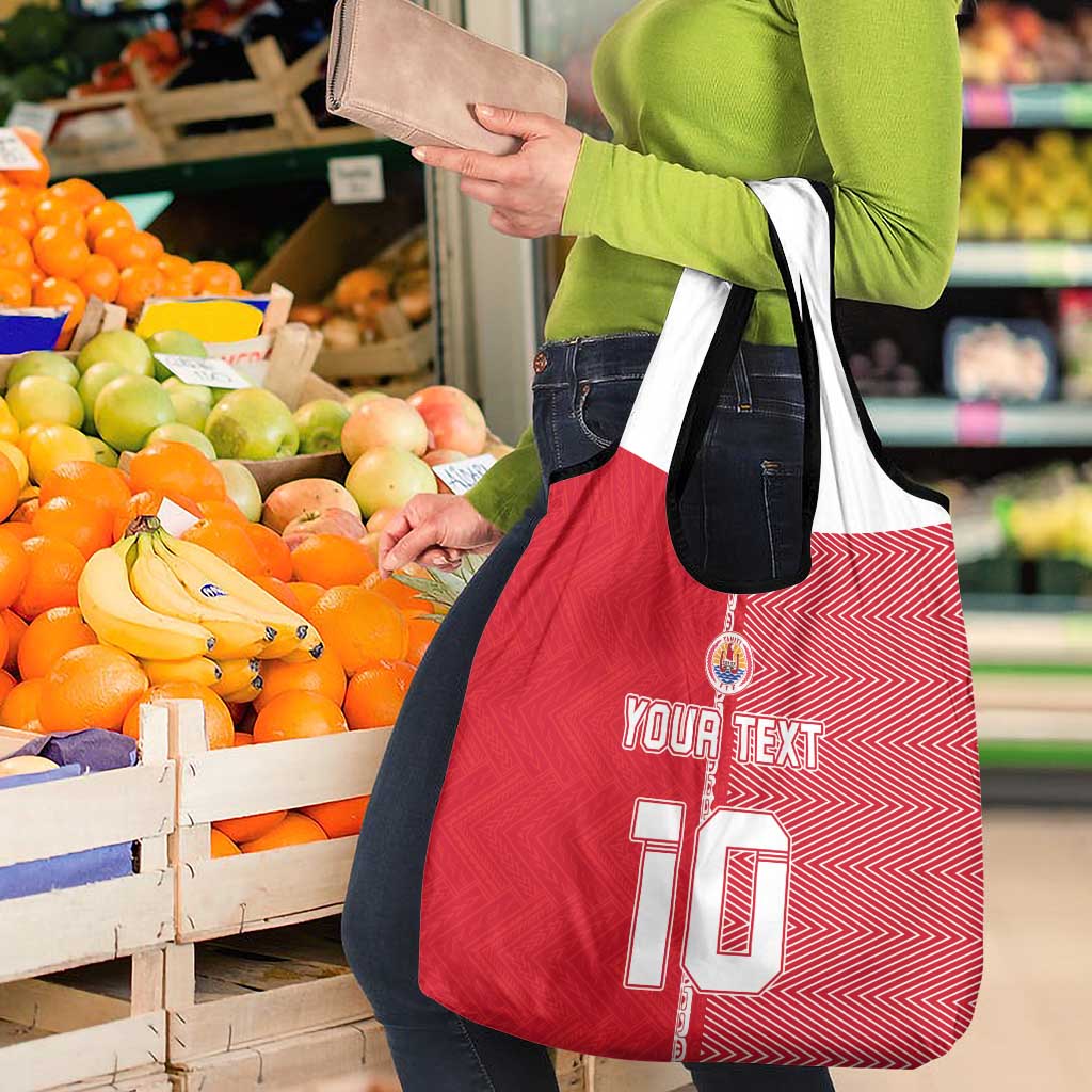 Custom Tahiti Football-Iron Warriors Grocery Bag LT03 - Polynesian Pride