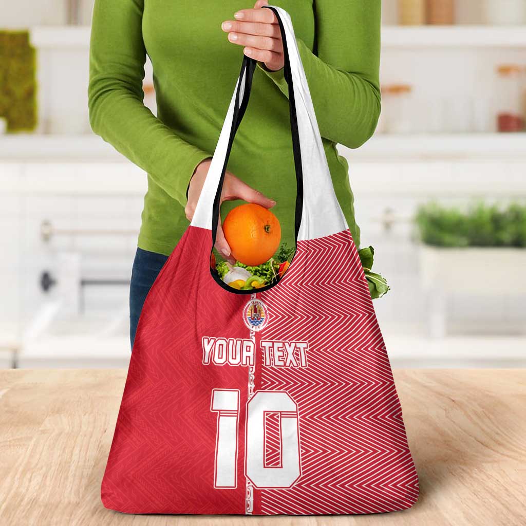 Custom Tahiti Football-Iron Warriors Grocery Bag LT03 - Polynesian Pride