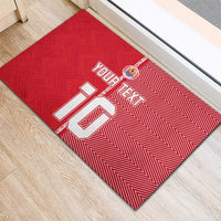 Custom Tahiti Football-Iron Warriors Rubber Doormat LT03 - Polynesian Pride