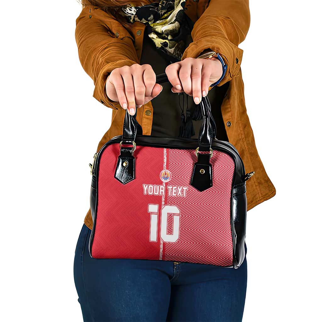 Custom Tahiti Football-Iron Warriors Shoulder Handbag LT03 One Size Red - Polynesian Pride