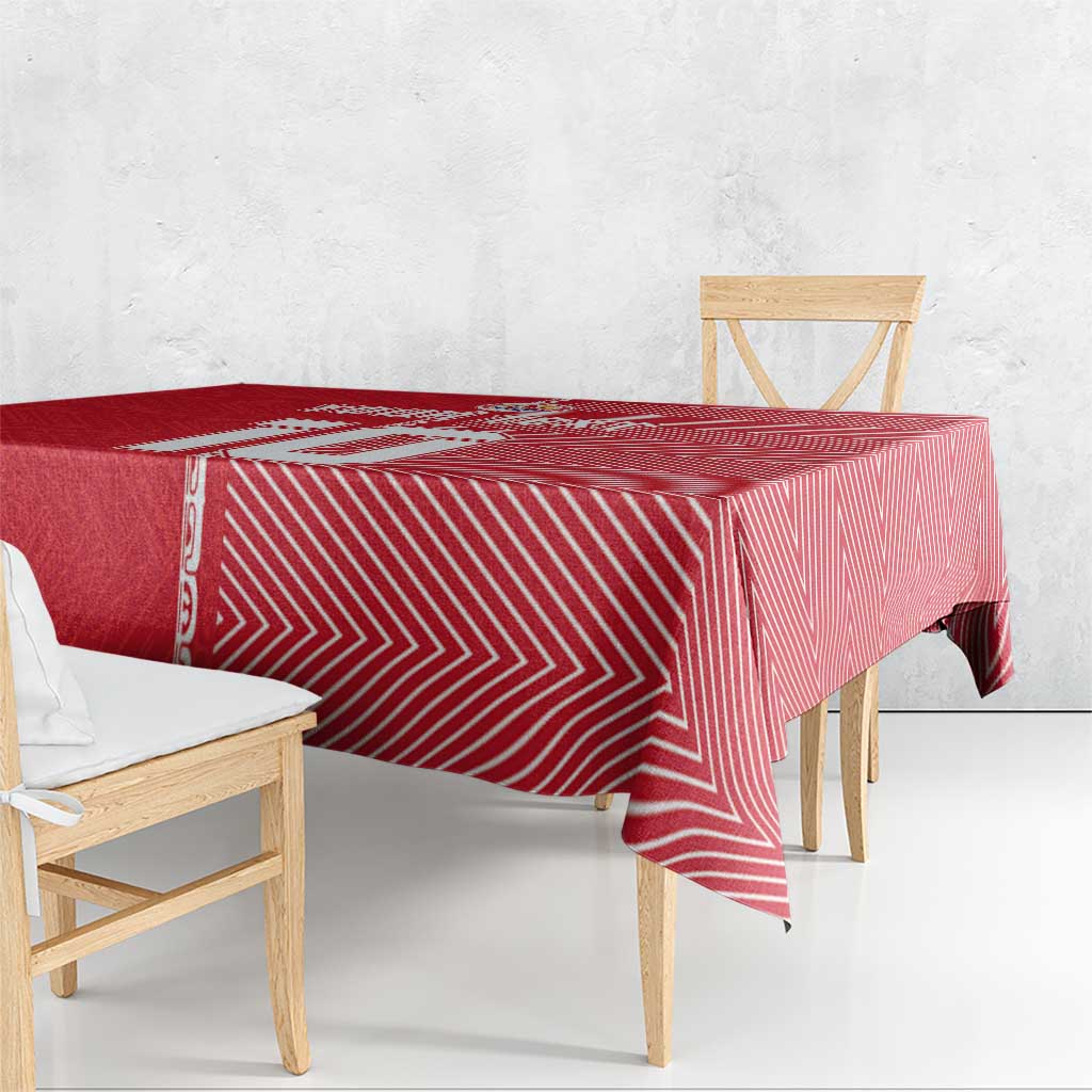 Custom Tahiti Football-Iron Warriors Tablecloth LT03 - Polynesian Pride