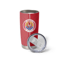 Custom Tahiti Football-Iron Warriors Tumbler Cup LT03 - Polynesian Pride