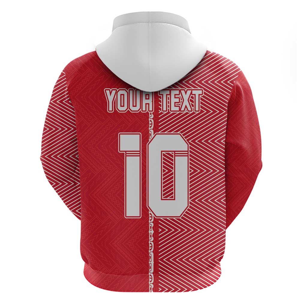 Custom Tahiti Football-Iron Warriors Zip Hoodie LT03 - Polynesian Pride