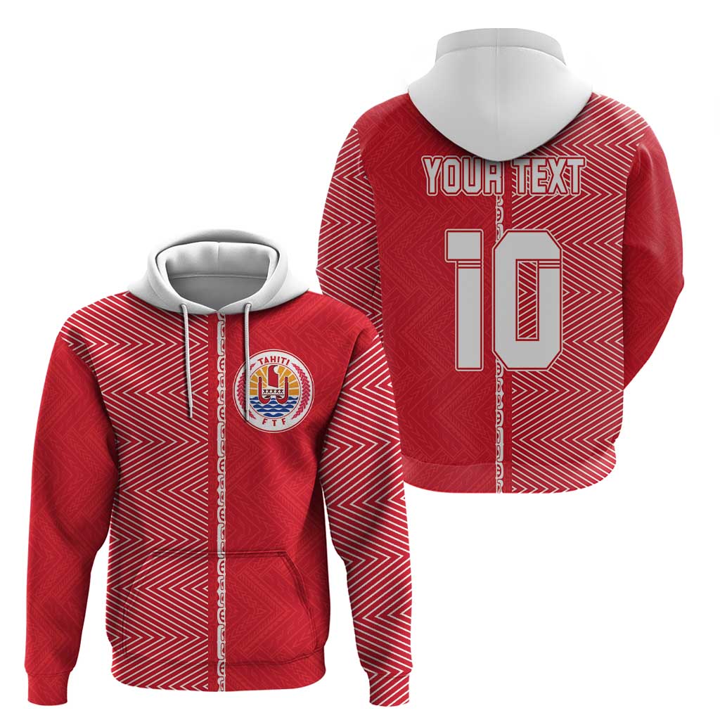 Custom Tahiti Football-Iron Warriors Zip Hoodie LT03 - Polynesian Pride