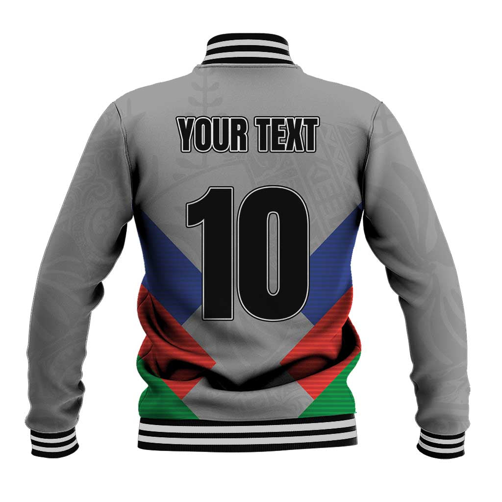 Custom New Caledonia-The Kagus Baseball Jacket LT03 - Polynesian Pride