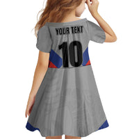 Custom New Caledonia-The Kagus Family Matching Off The Shoulder Long Sleeve Dress and Hawaiian Shirt