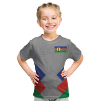 Custom New Caledonia-The Kagus Kid T Shirt LT03 Gray - Polynesian Pride