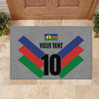 Custom New Caledonia-The Kagus Rubber Doormat LT03 Gray - Polynesian Pride