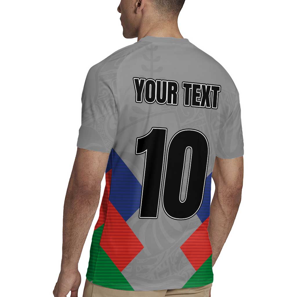 Custom New Caledonia-The Kagus Rugby Jersey LT03 - Polynesian Pride