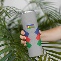 Custom New Caledonia-The Kagus Skinny Tumbler LT03 - Polynesian Pride