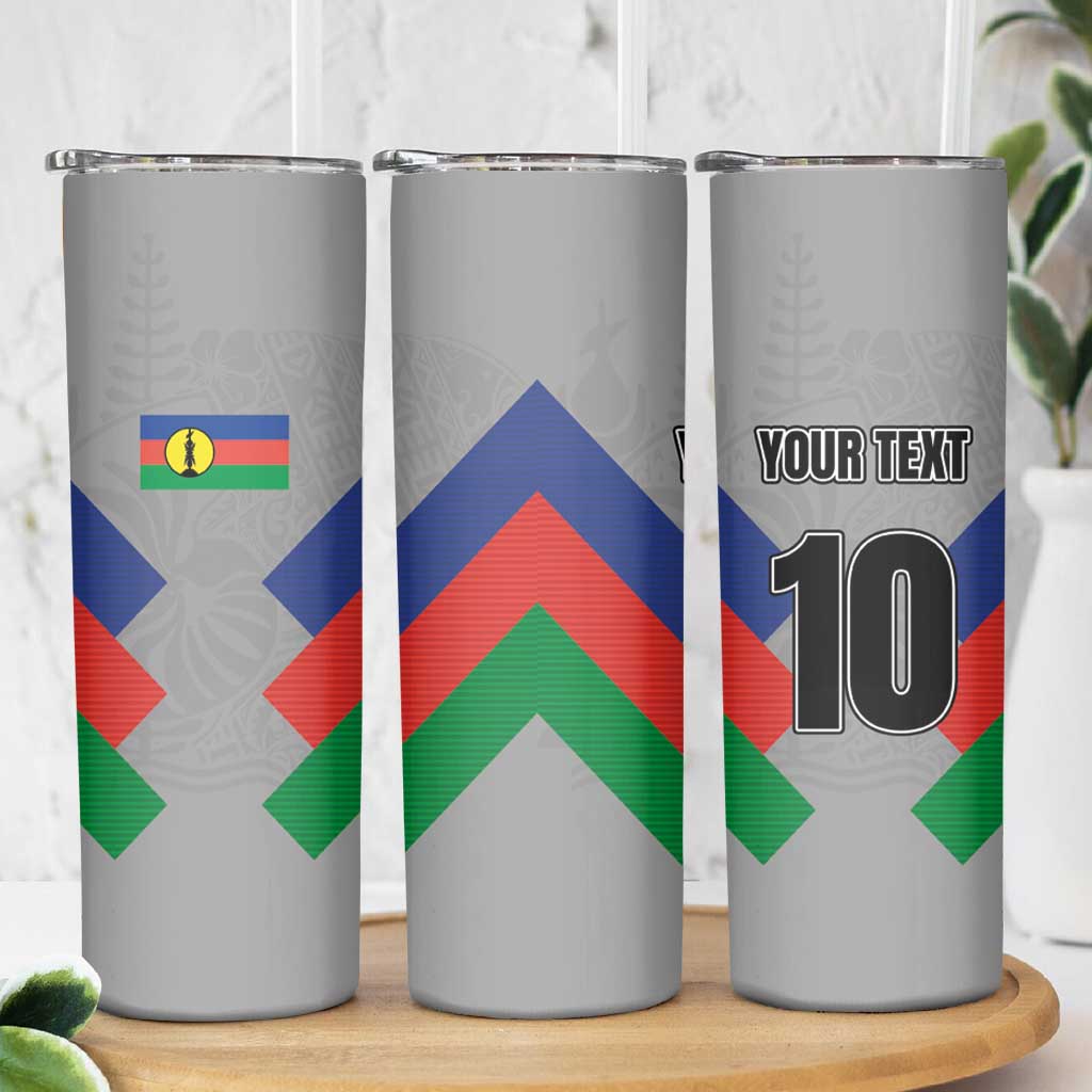 Custom New Caledonia-The Kagus Skinny Tumbler LT03 - Polynesian Pride
