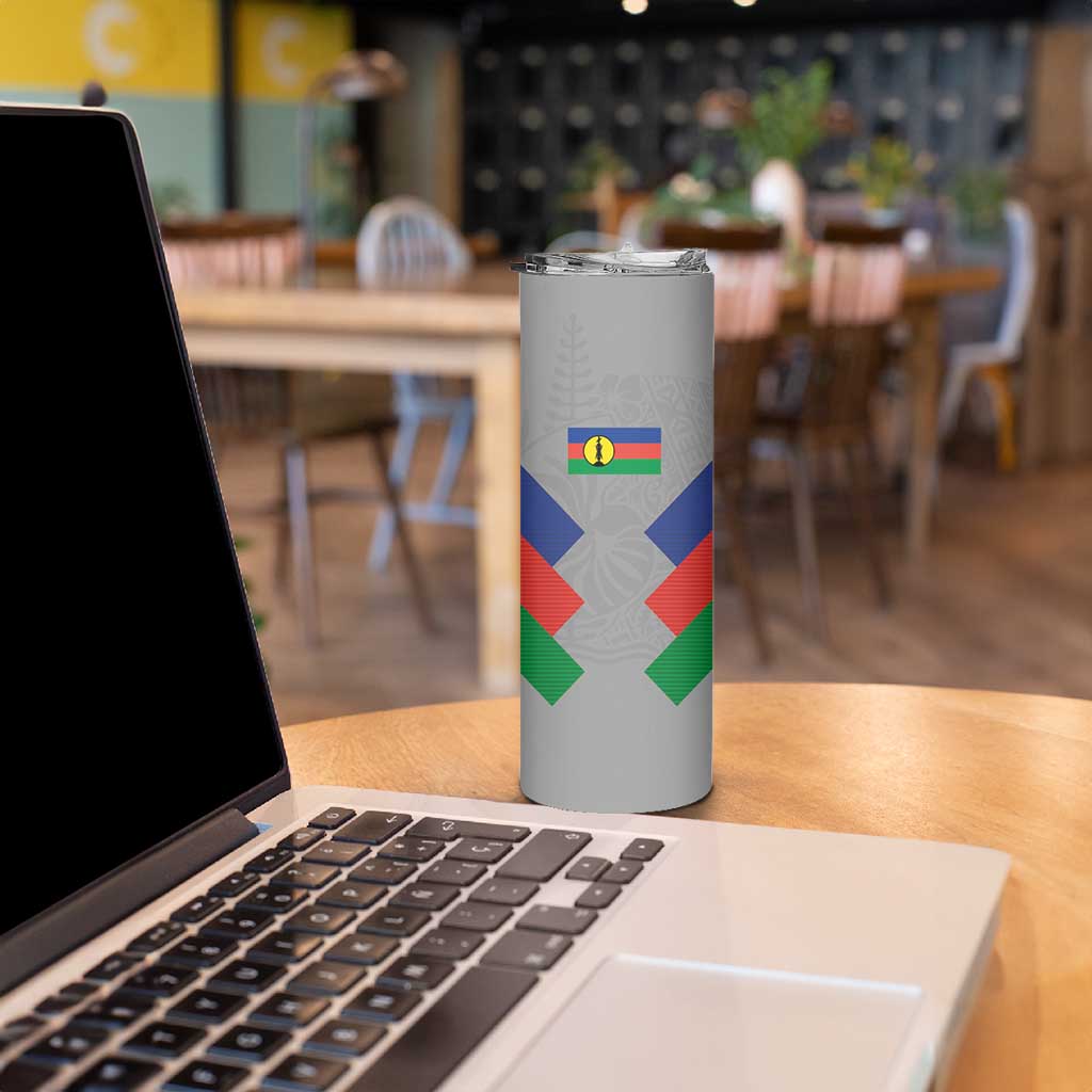 Custom New Caledonia-The Kagus Skinny Tumbler LT03 - Polynesian Pride