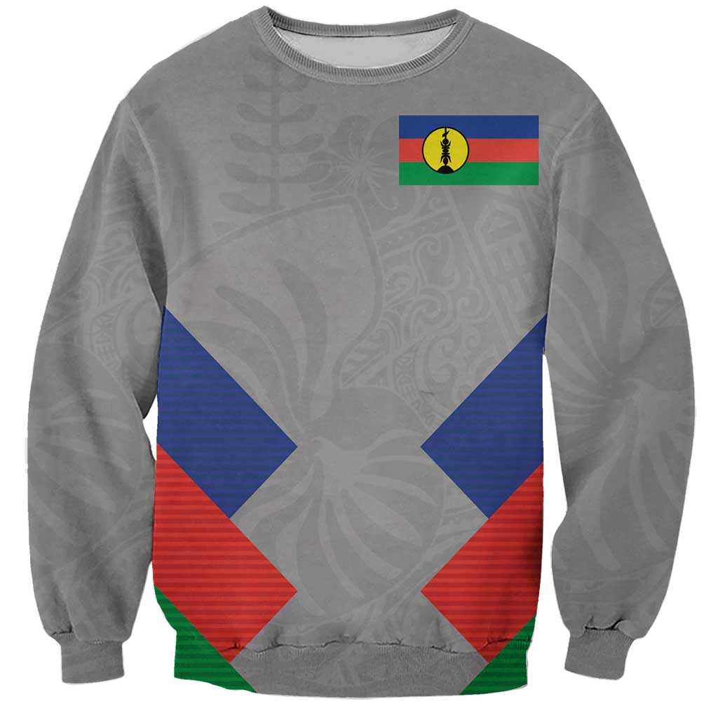 Custom New Caledonia-The Kagus Sweatshirt LT03 Unisex Gray - Polynesian Pride