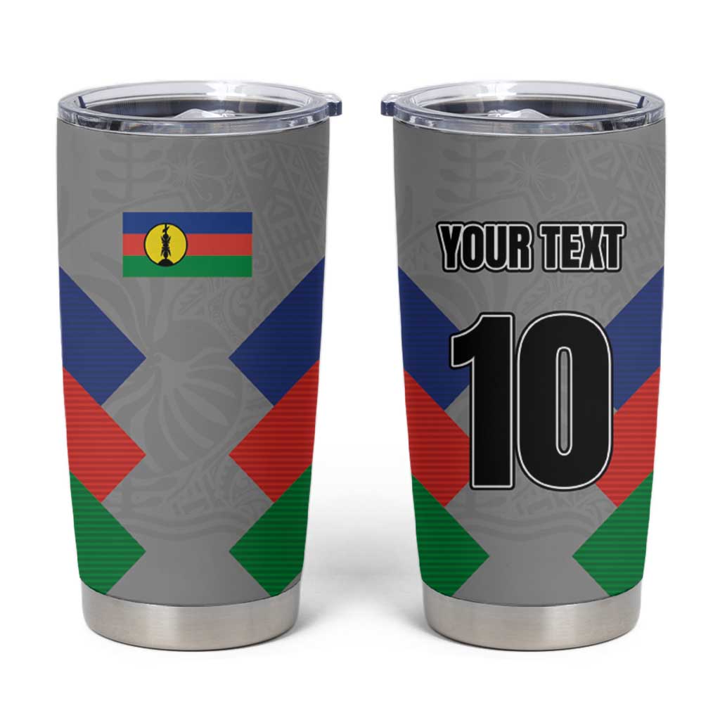 Custom New Caledonia-The Kagus Tumbler Cup LT03 Gray - Polynesian Pride