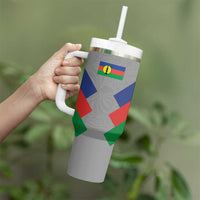 Custom New Caledonia-The Kagus Tumbler With Handle LT03 - Polynesian Pride