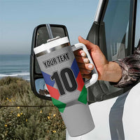 Custom New Caledonia-The Kagus Tumbler With Handle LT03 - Polynesian Pride