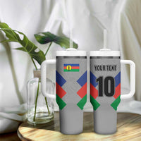 Custom New Caledonia-The Kagus Tumbler With Handle LT03 - Polynesian Pride