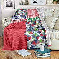 Hawaiian Floral Kakau Tropical Leaves-Sporty Style Blanket