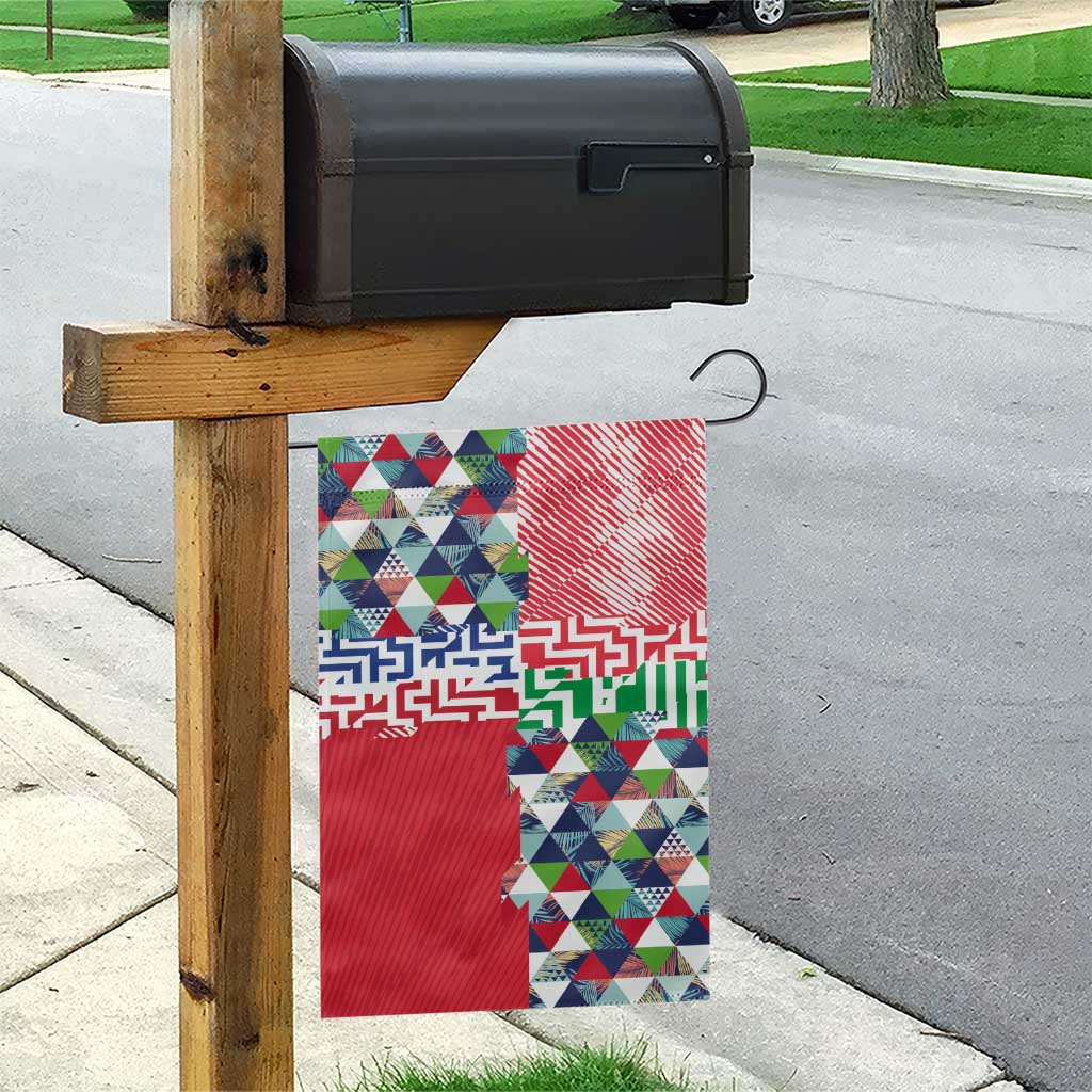 Hawaiian Floral Kakau Tropical Leaves-Sporty Style Garden Flag