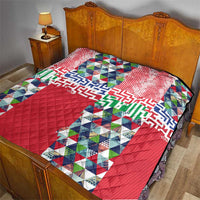 Hawaiian Floral Kakau Tropical Leaves-Sporty Style Quilt