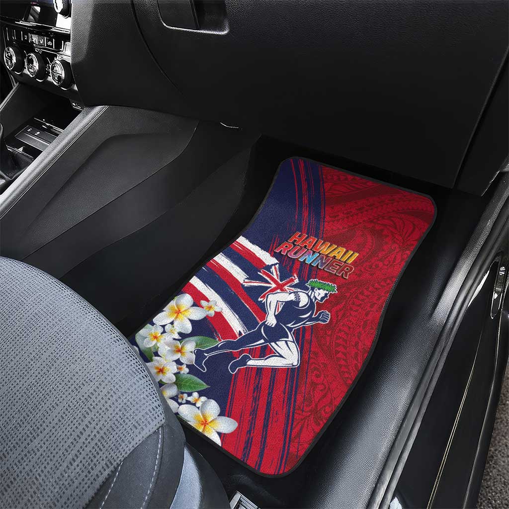 Hawaii Runner-Kakau Art with Lei and Plumeria Car Mats
