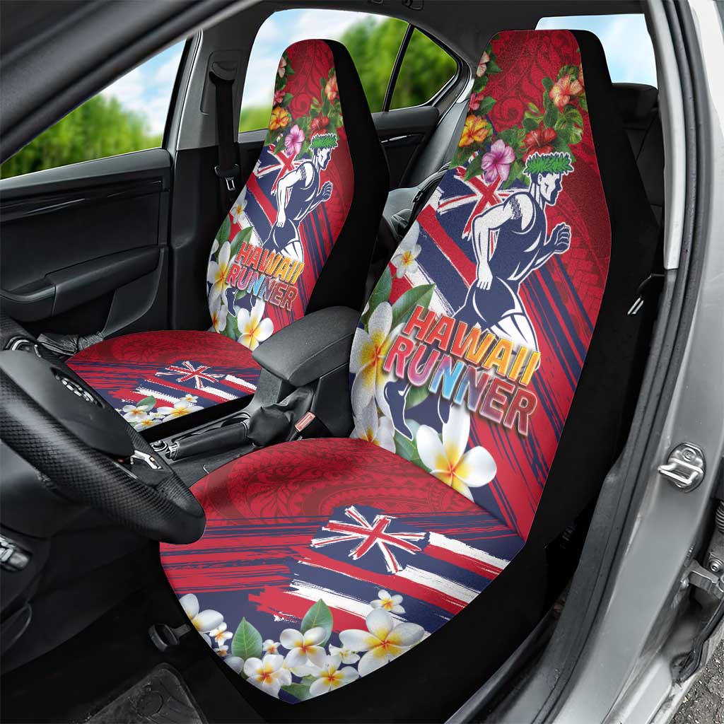 Hawaii Runner-Kakau Art with Lei and Plumeria Car Seat Cover
