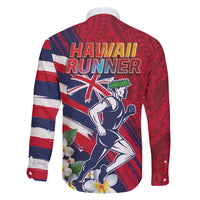 Hawaii Runner-Kakau Art with Lei and Plumeria Family Matching Mermaid Dress and Hawaiian Shirt