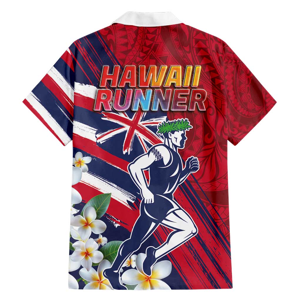 Hawaii Runner-Kakau Art with Lei and Plumeria Family Matching Puletasi and Hawaiian Shirt