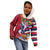 Hawaii Runner-Kakau Art with Lei and Plumeria Kid Hoodie