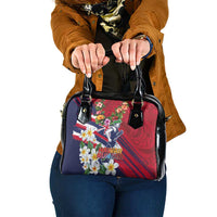 Hawaii Runner-Kakau Art with Lei and Plumeria Shoulder Handbag